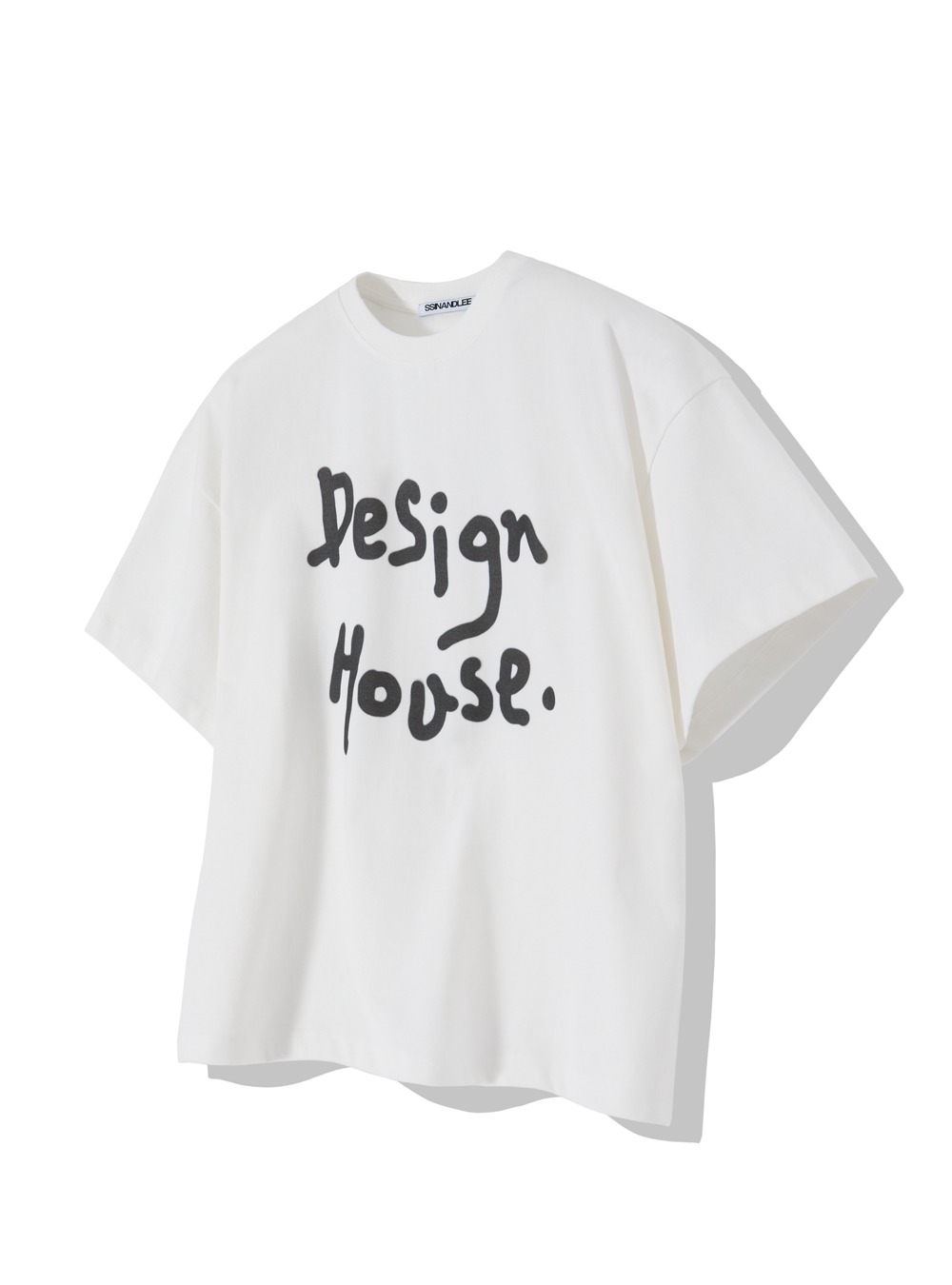 퓨어 디자인 하우스 티셔츠 화이트Pure design house t-shirt white
