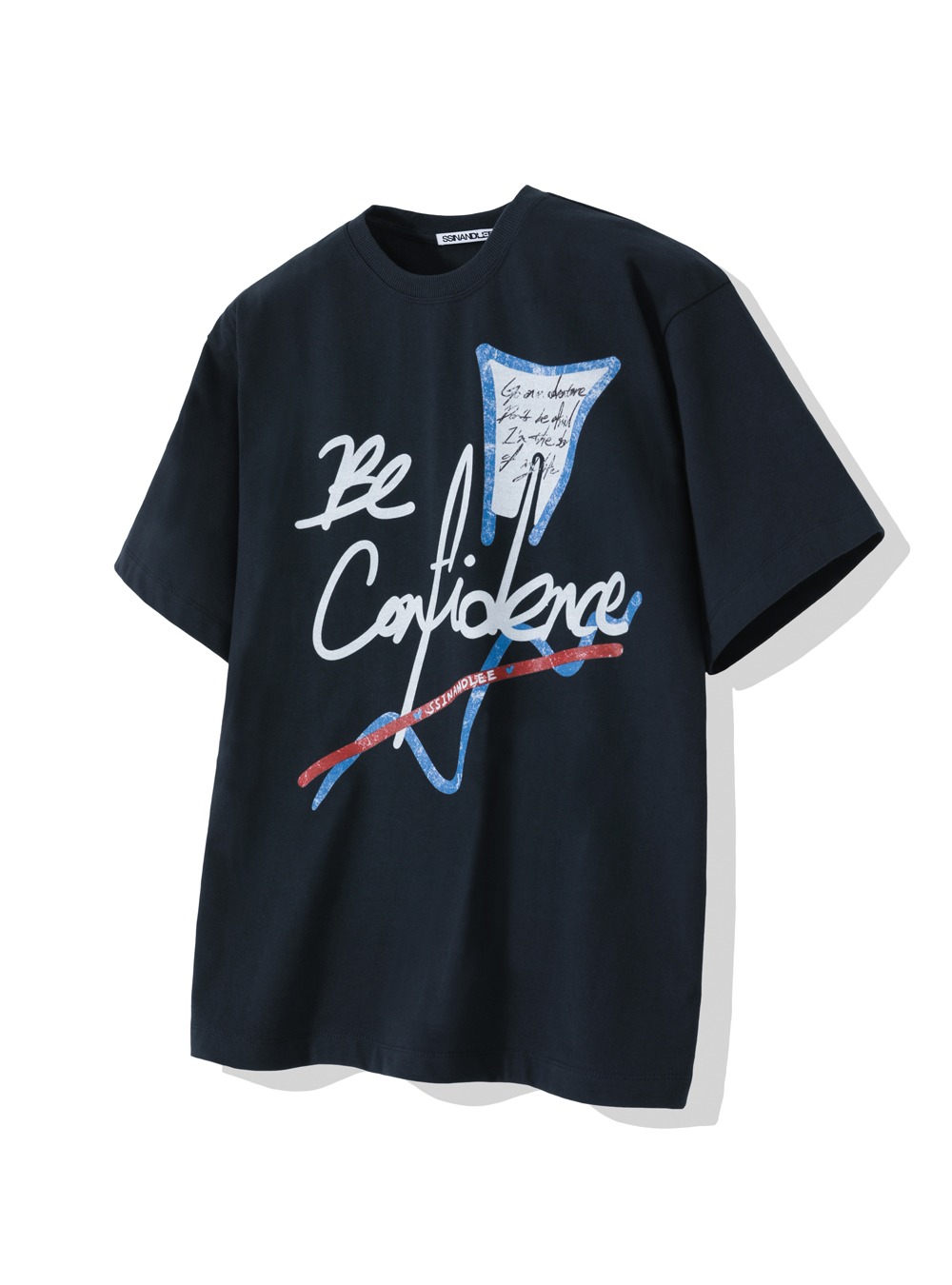 빈티지 그래픽 비 컨피던스 오버핏 티셔츠Vintage graphic Be Confidence Over fit t- shirt.